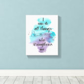 I can do all things through Christ  キャンバスプリント (インサイチュ (ウッドフロア))
