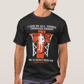 I Can Do All Things Through Christ Basketball Chri Tシャツ (正面)