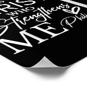 I Can Do All Things Through Christ Christian Faith ポスター (角)