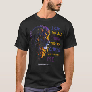 I Can Do All Things Through Christ Christian Tee L Tシャツ