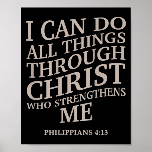 I Can Do All Things Through Christ Is King Christi ポスター (正面)