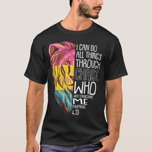 I Can Do All Things Through Christ Lgbt-Q Tシャツ (正面)