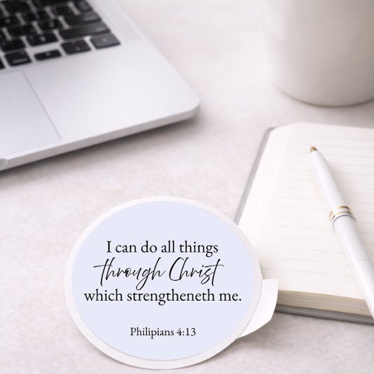 I Can Do All Things Through Christ – Philippians  ラウンドシール