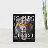 I Can Do All Things Through Christ Who Strengthens カード (正面)