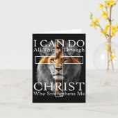 I Can Do All Things Through Christ Who Strengthens カード (黄色い花)