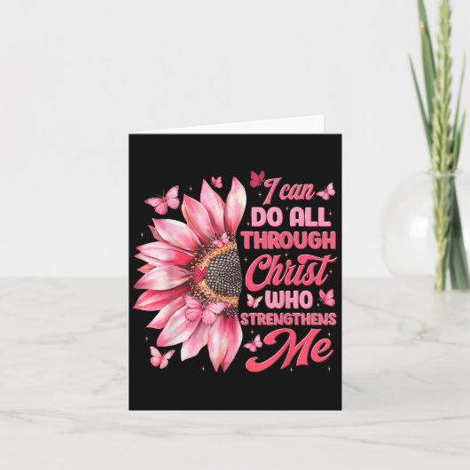 I Can Do All Things Through Christ Who Strengthens カード (正面)