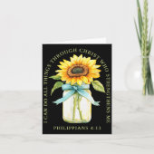 I Can Do All Things Through Christ Who Strengthens カード (正面)