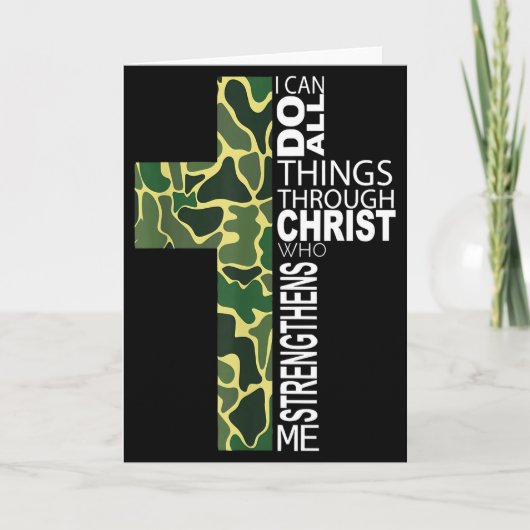 I Can Do All Things Through Christ Who Strengthens カード (正面)