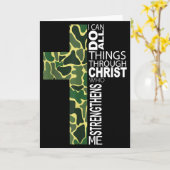 I Can Do All Things Through Christ Who Strengthens カード (黄色い花)
