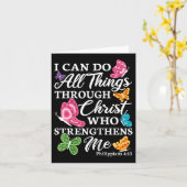 I Can Do All Things Through Christ Who Strengthens カード (黄色い花)