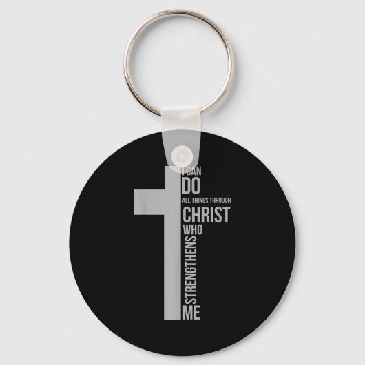 I Can Do All Things Through Christ Who Strengthens キーホルダー (正面)