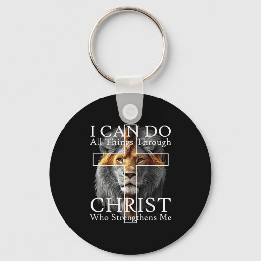 I Can Do All Things Through Christ Who Strengthens キーホルダー (正面)