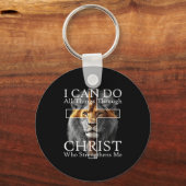 I Can Do All Things Through Christ Who Strengthens キーホルダー (正面)