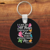 I Can Do All Things Through Christ Who Strengthens キーホルダー (正面)