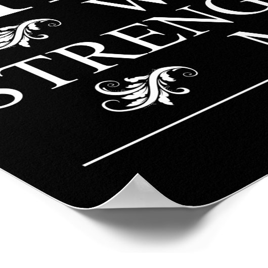 I Can Do ALl Things Through Christ Who Strengthens ポスター (角)