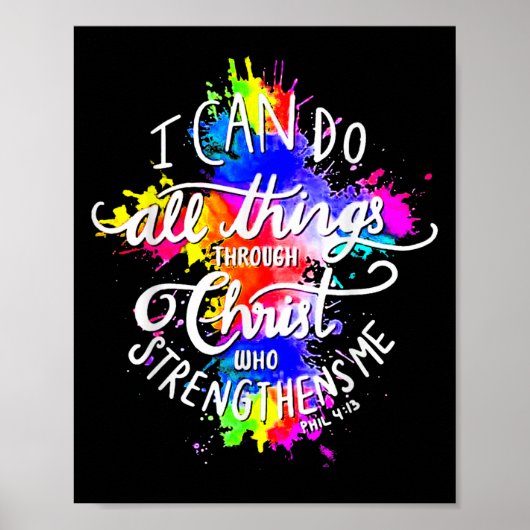I Can Do All Things Through Christ Who Strengthens ポスター (正面)