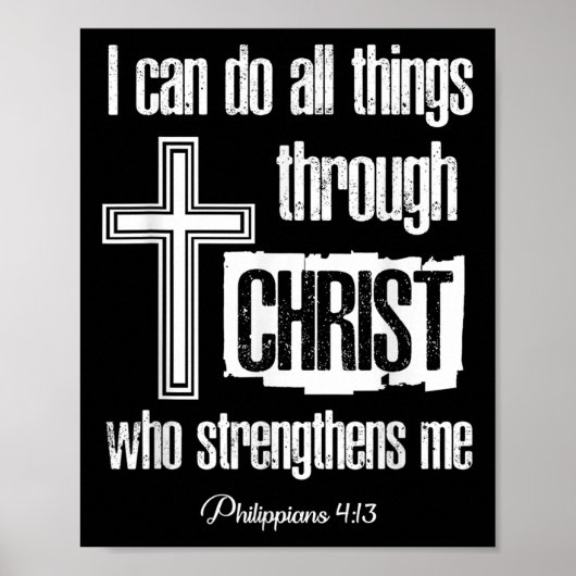 I Can Do All Things Through Christ Who Strengthens ポスター (正面)