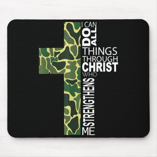 I Can Do All Things Through Christ Who Strengthens マウスパッド (正面)