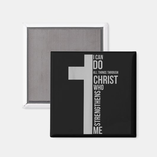 I Can Do All Things Through Christ Who Strengthens マグネット (正面/裏面)