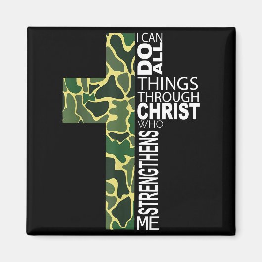 I Can Do All Things Through Christ Who Strengthens マグネット (正面)