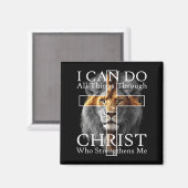 I Can Do All Things Through Christ Who Strengthens マグネット (正面/裏面)