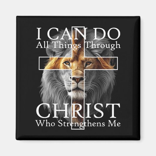 I Can Do All Things Through Christ Who Strengthens マグネット (正面)