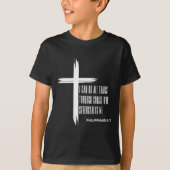 I Can Do All Things Through Christ Who Strengthens Tシャツ (正面)