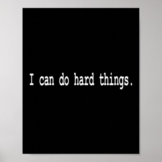 I Can Do Hard Things ポスター (正面)
