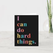 I Can Do Hard Things Apparel Uni-adults Humorous B カード (正面)