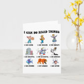 I Can Do Hard Things Teacher Back To School Childr カード (黄色い花)