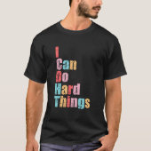 I Can Do Hard Things Vest Workout Summer Casual Tシャツ (正面)