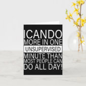 I Can Do More In One Unsupervised Minute Than Most カード (黄色い花)