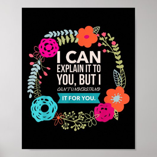 I Can Explain It To You, But I Can't Understand.. ポスター (正面)