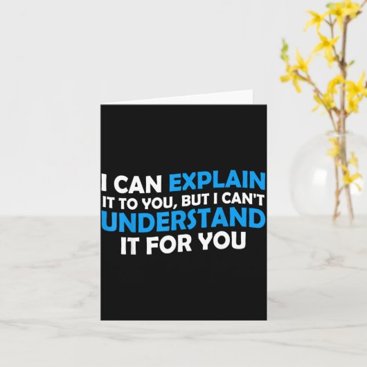 I Can Explain It To You But I Cant Understand - Fu カード (黄色い花)