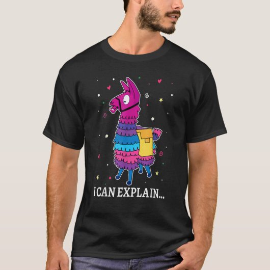 I Can Explain Llama   Alpaca Costume  Llamas   Tシャツ (正面)