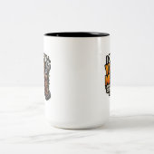 I Can Fix Your Mess -  Mechanic Humor ツートーンマグカップ (中央)