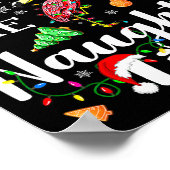 I Can Get You On The Naughty List Flamingo Christm ポスター (角)