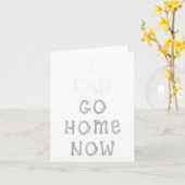 I Can Go Home Now Gym Women's Workout Motivational カード (黄色い花)