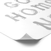 I Can Go Home Now Gym Women's Workout Motivational ポスター (角)