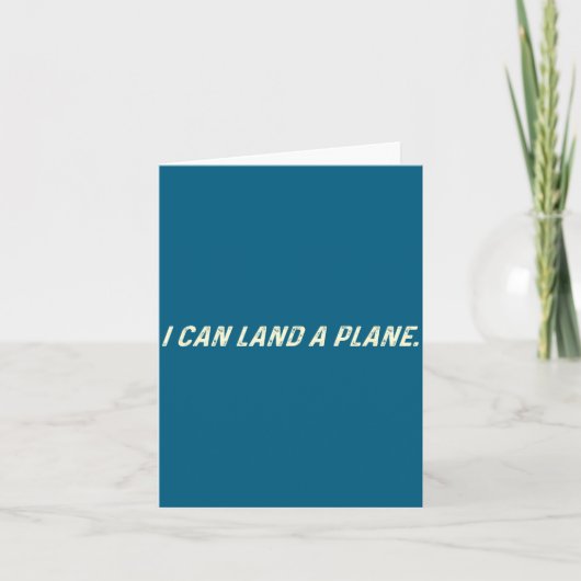 I Can Land A Plane カード (正面)