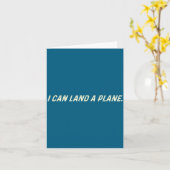 I Can Land A Plane カード (黄色い花)