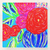 I Can Paint Myself Flowers, Glass Coaster ガラスコースター (正面)