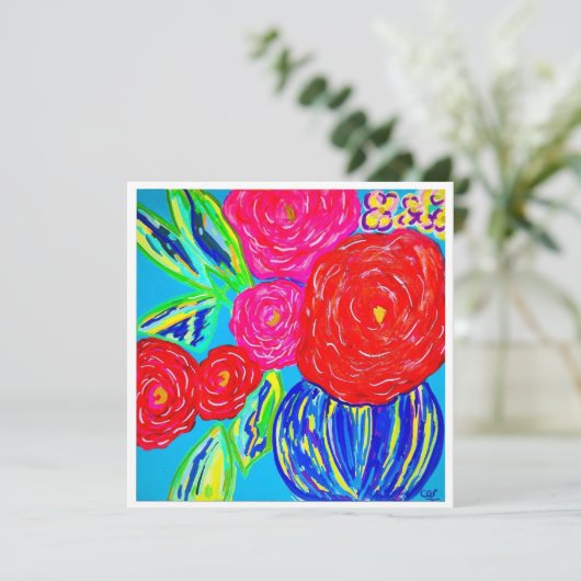 I Can Paint Myself Flowers Postcard (スタンド正面)