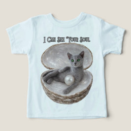 I Can See Your Soul Funny Russian Blue Cat Design