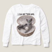 I Can See Your Soul Funny Russian Blue Cat Design (デザイン正面)