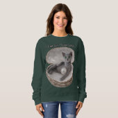 I Can See Your Soul Funny Russian Blue Cat Design スウェットシャツ (正面フル)