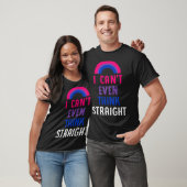 I Can t Even Think Straight  Bisexual Pride Flag L Tシャツ (ユニセックス)