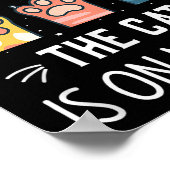 I Can’t Get Up Right Now The Cat Is On My Lap  ポスター (角)