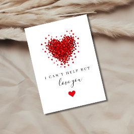 I Can’t Help But Love You Romantic Heart Valentine シーズンカード