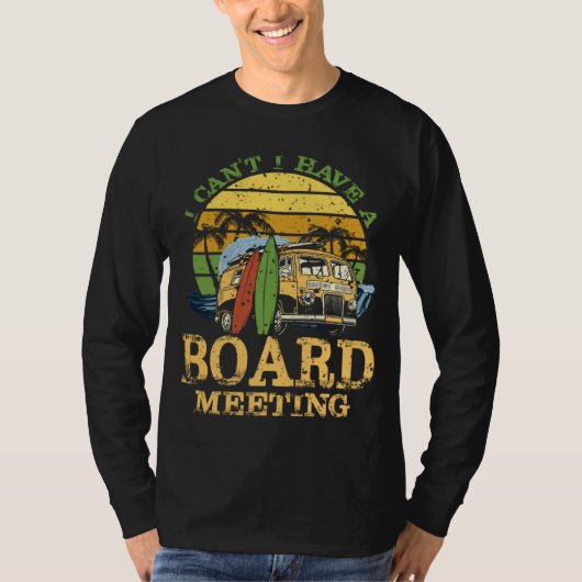 I can t i have a board meeting sun & chill beach tシャツ (正面)
